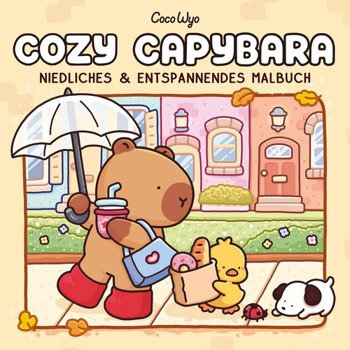 Cozy capybara malbuch - capybara, für